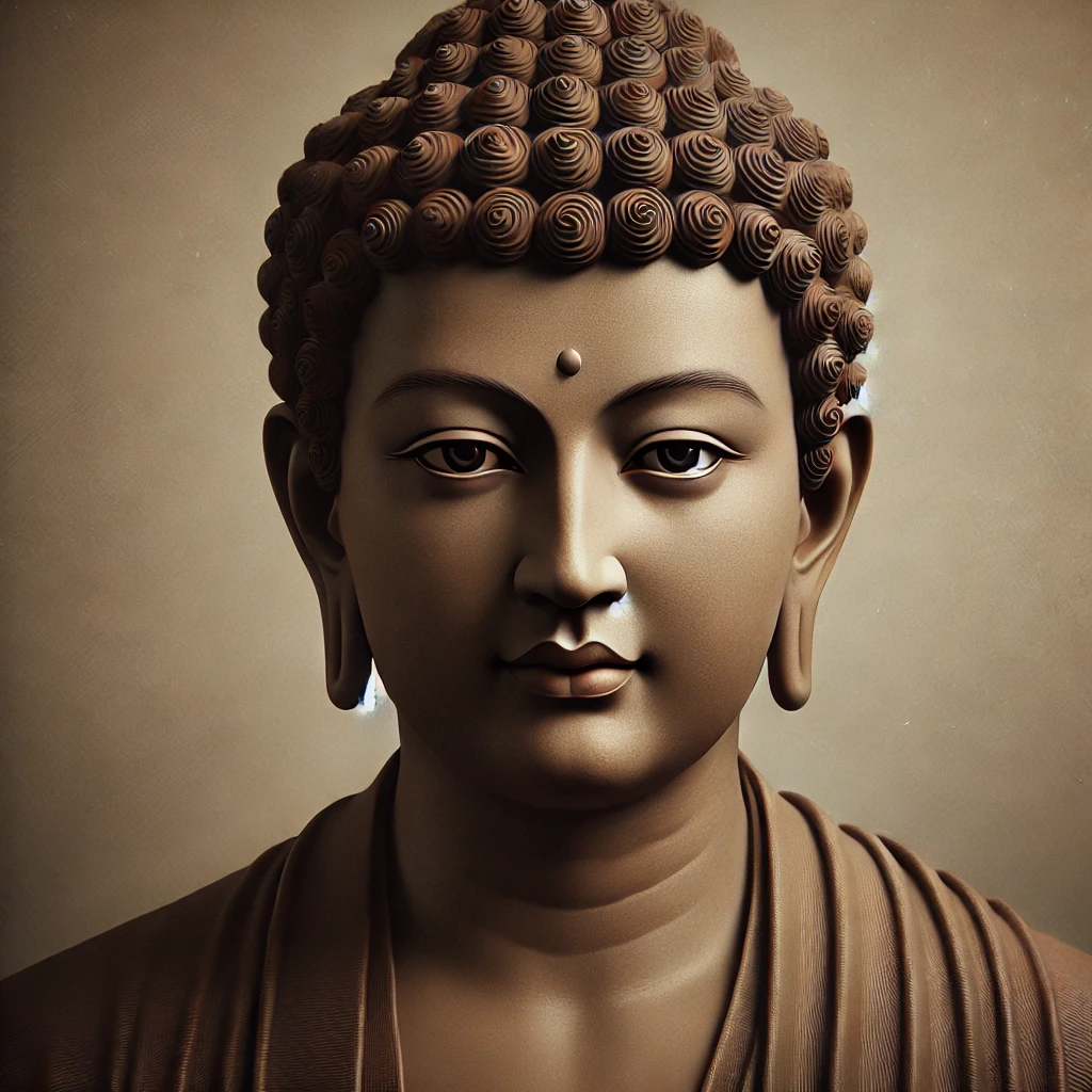 A classical statue of the Buddha in meditation, representing the shift from external political power to internal sovereignty and the realization of human dignity.