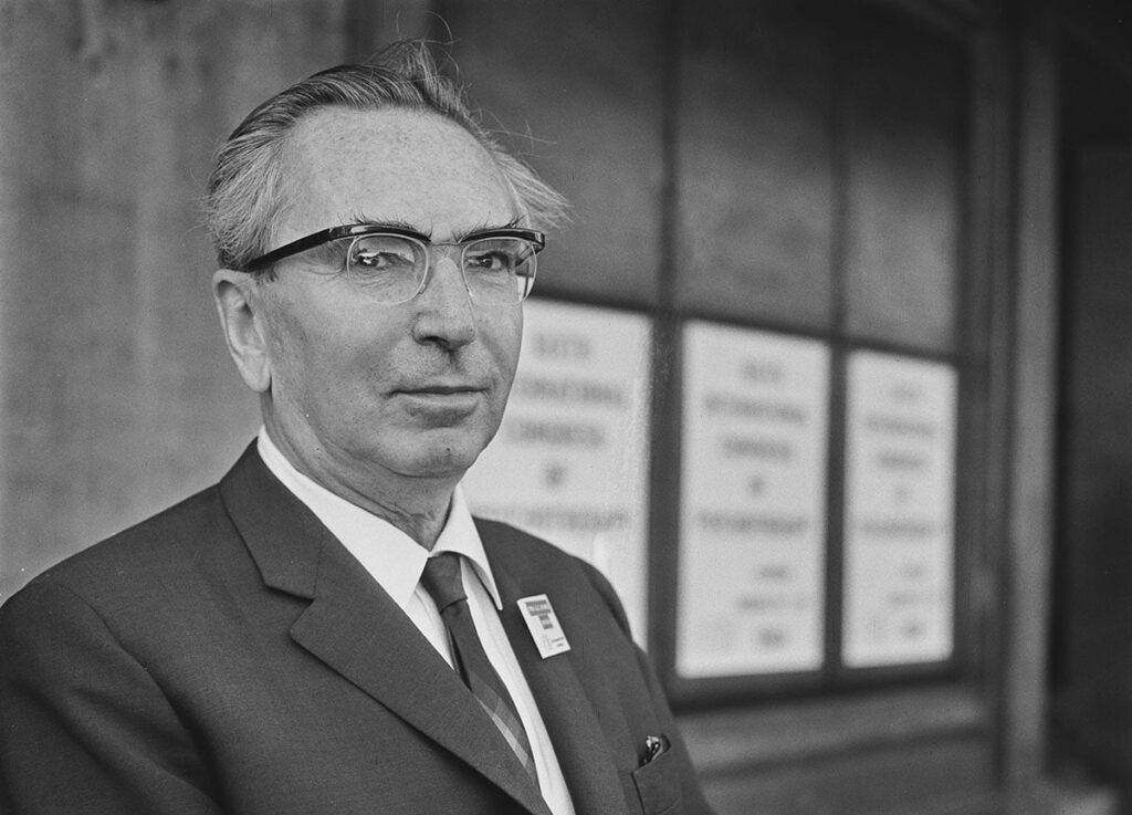 Historical Figures Portrait of Viktor Frankl, Holocaust survivor and psychiatrist who taught that freedom is inseparable from responsibility.