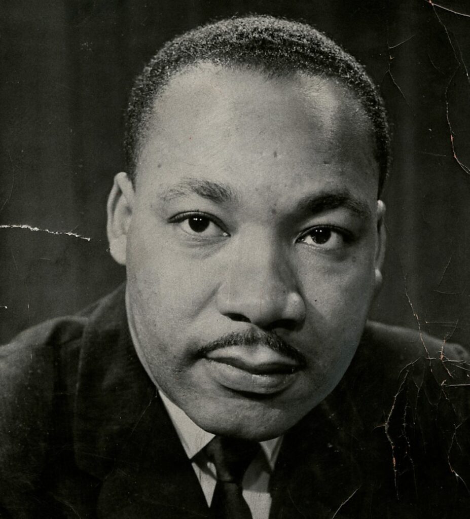 Historical Figures Photograph of Martin Luther King, Jr., who advocated for global justice and the inescapable network of human mutuality.